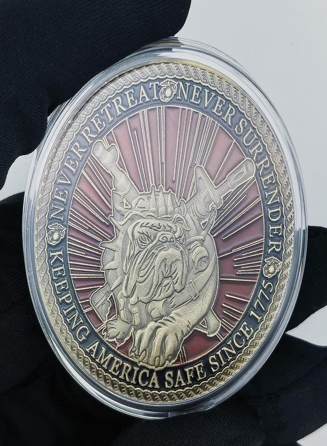 Glamtune US Marine Corps Challenge Coin - Semper Fidelis Tribute Ideal Gift for Marines and Enthusiasts - Image 2